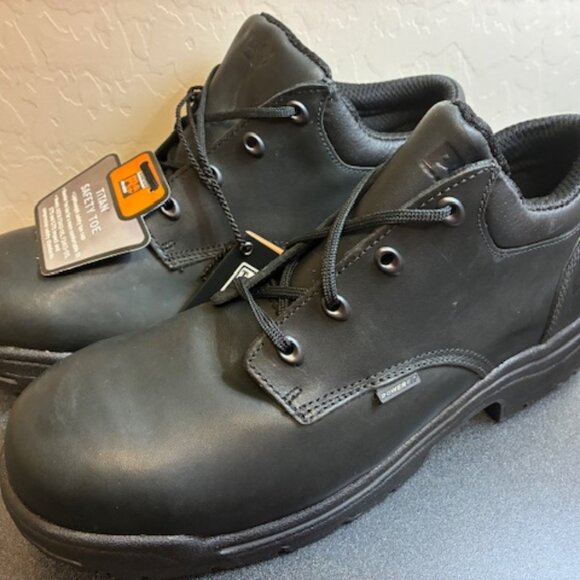 Timberland PRO Titan Safety Toe Work Oxford Size 12 W 40044 Black NEW w/ Tags - Picture 1 of 5